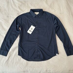 Ministry Of Supply - Men’s Apollo Raglan Sport Shirt - Navy Blue